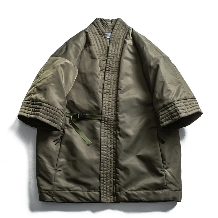 Nouveauté Original chine-Chic Robe taoïste courte coton hommes manteau rembourré