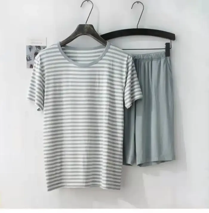 Pyjama d'été à manches courtes pour hommes