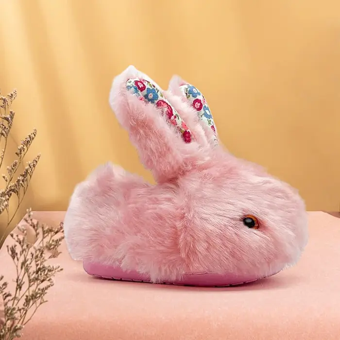 Pantoufles de lapin en peluche pour la maison