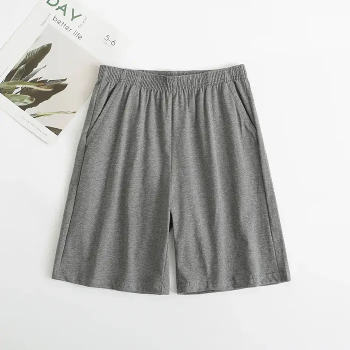 L-5XL Pyjamas Pantalon Pour Hommes Décontracté Grande Taille Vêtements De Nuit Shorts Coton D'été Pyjama Homme