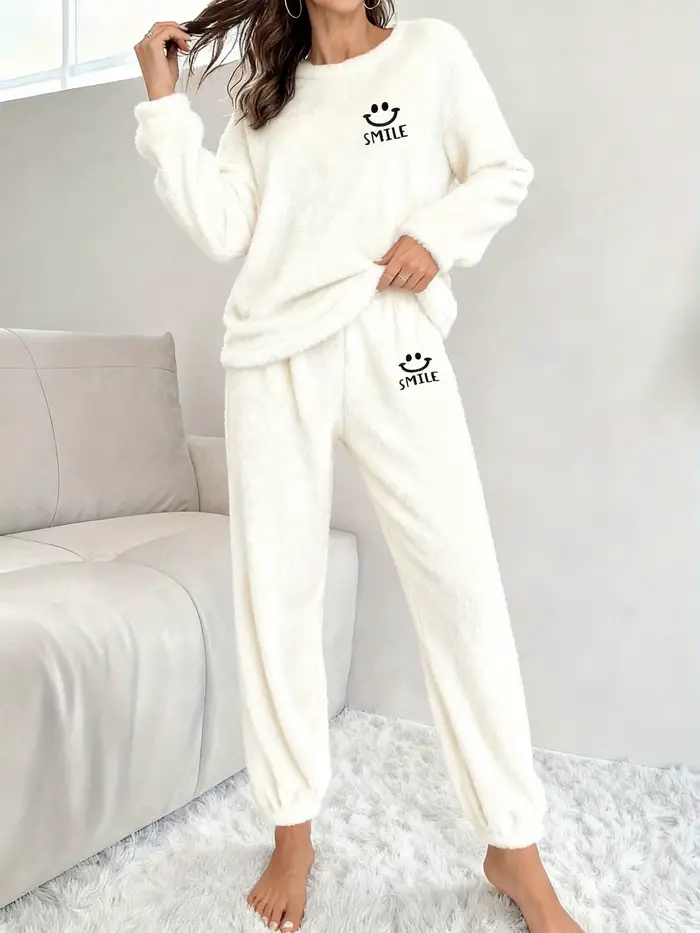Ensemble de pyjama en velours pour femme