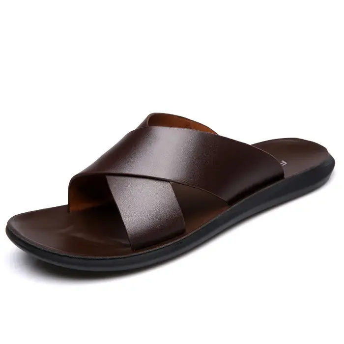 Pantoufles en Cuir pour Hommes