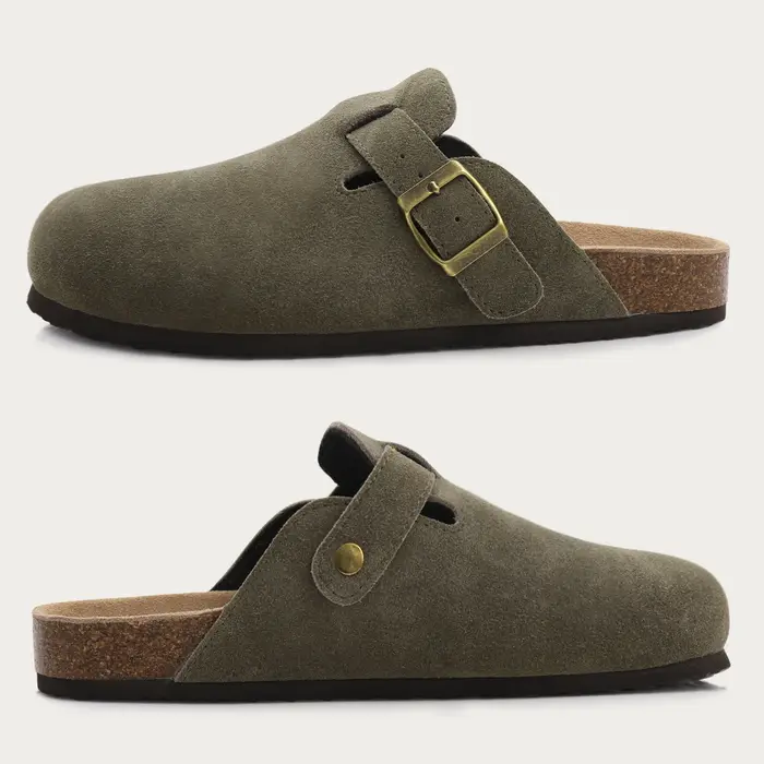 Comwarm – Mules en daim pour femmes