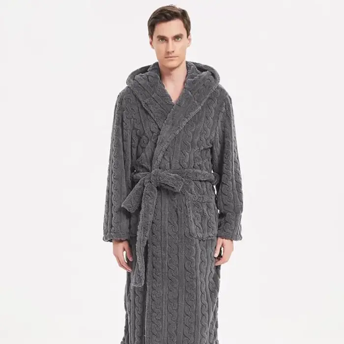 La nouvelle automne et hiver hommes Robe chaude pyjamas Couple